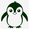 Free Wildlife Clipart Download A vector graphic image of a penguin in a natural outdoor setting.