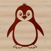 Cute Penguin Illustration for Craft Projects A free vector penguin illustration for craft projects.