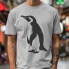 Free SVG Pencil Art Penguin A digital representation of a penguin, created as a scalable vector graphic for commercial or personal projects.