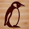 Vector Penguin Design Asset A simple illustration of a penguin in a standing position, showcasing its black and white feathers.
