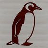 Wildlife SVG Art Design A simple illustration of a penguin in its natural habitat.