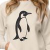 Cute Penguin Illustration for Vector Cutting A cartoon penguin illustration suitable for vector design and cutting machines like Cricut.
