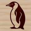 Colorful Penguin in a Coastal Scene A detailed illustration of a penguin in a natural habitat.