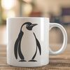 Beautiful Stylized Penguin Design An SVG graphic featuring a stylized penguin design.