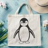 Free SVG Bird Vector Art Illustrative penguin illustration created as an SVG vector graphic.