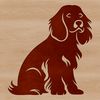 Cute Cocker Spaniel Breed Dog Vector Art A cute Cocker Spaniel breed dog sitting in a relaxed posture.