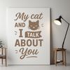 Feline Inspiration SVG Artwork A playful cat quote illustration in vector format for various uses.