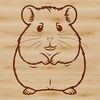 Whimsical Furry Friend A small, furry rodent with a twitching nose and alert expression.