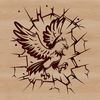 Ancient Symbol of Rebirth A mythical bird from ancient mythology, designed as vector art for various digital applications.