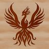 Phoenix symbol vector art design free download Mythical phoenix bird in vector format.