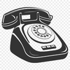 Edible Phone Icon Design An editable vector graphic of a classic phone design for various applications.