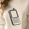 Free Vector Phone Graphic Design A digital illustration of a modern mobile phone in vector format.