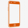 Minimalist Smartphone Vector Graphic A high-resolution vector graphic of a modern mobile phone with sleek design and minimal details.