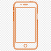 Illustration of a modern smartphone with sleek design