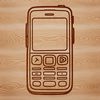 High-Resolution Smartphone Vector Art SVG illustration of a modern smartphone with sleek design and detailed features.