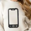 Modern Mobile Design Illustration Illustration of a modern mobile phone with sleek design and minimalist aesthetic.
