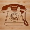 SVG Phone Icon Illustration A simple, high-quality SVG illustration of a classic landline telephone.