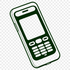 A high-resolution digital illustration of a smartphone in vector format.