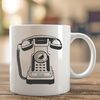A high-quality digital illustration of a telephone, designed in vector format.