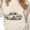 Bold Pickup Truck SVG Illustration A digital illustration of a pickup truck with a solid design, suitable for vector art and commercial use.