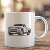 Free SVG Vehicle Graphics A detailed illustration of a pickup truck, suitable for vector art projects and designs.