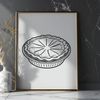 Colorful Pie Clip Art Vector A graphic illustration of a traditional pie with a crust and filling.