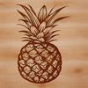 Vector Fruit Design Template A high-quality illustration of a fresh pineapple on a white background.