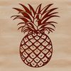 Colorful Tropical Clip Art A colorful illustration of a pineapple, suitable for vector graphics and digital design.