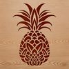 Beautiful Pineapple Clipart for Download A stylized illustration of a pineapple, suitable for use as vector art in various design applications.