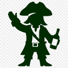 A stylized pirate illustration in vector format, suitable for various crafting and design applications.