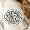An editable SVG design of a pizza, ideal for customization and digital crafting projects.