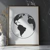 A digital illustration of our planet Earth in a 2D vector format.