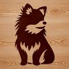 A small dog breed illustration, depicted in a sitting position.