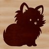 Pom Pom Delight - Free Vector Art A small dog breed, the Pomeranian, sitting on its haunches.