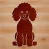 Beautiful Dog Silhouette in SVG Format Illustration of a sitting poodle in vector format.
