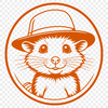 Cartoon Possum in a Fancy Hat A cartoon possum wearing a hat in a whimsical illustration.