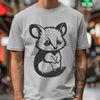 Possum SVG Clip Art A simple illustration of a possum, a small wild animal native to various parts of the world.