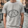 Vector illustration of a potato with clean lines and simple design.