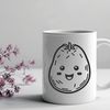 Delicious Potato Vector Illustration A stylized illustration of a potato, suitable for vector design projects.