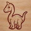 A detailed illustration of a prehistoric T-Rex dinosaur in a vector format.
