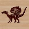 Beautiful Spinosaurus SVG Artwork Download A prehistoric spinosaurus dinosaur illustration in vector format