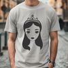 Female character SVG icon of a princess in regal attire.