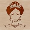 A digital illustration of a young female princess in medieval attire, suitable for vector art designs.