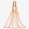 Royal Princess Vector Character A young girl princess character designed as vector art for digital use.