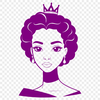A vector illustration of a young female princess in a fantasy setting.