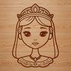 Illustration of a girl dressed as a princess.
