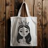 Digital Vector Princess Character Image Illustrated princess character with regal attire in a digital vector format.