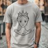 A young female princess character created as a vector graphic image.
