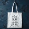A young female princess character in a royal setting, created as vector art for digital or craft projects.