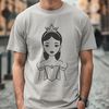 A digital illustration of a young female princess in a medieval-inspired costume.